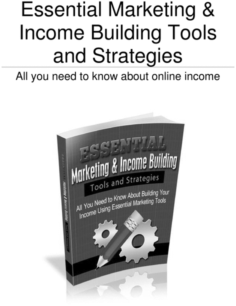 Product picture Essential Marketing & Income Building 